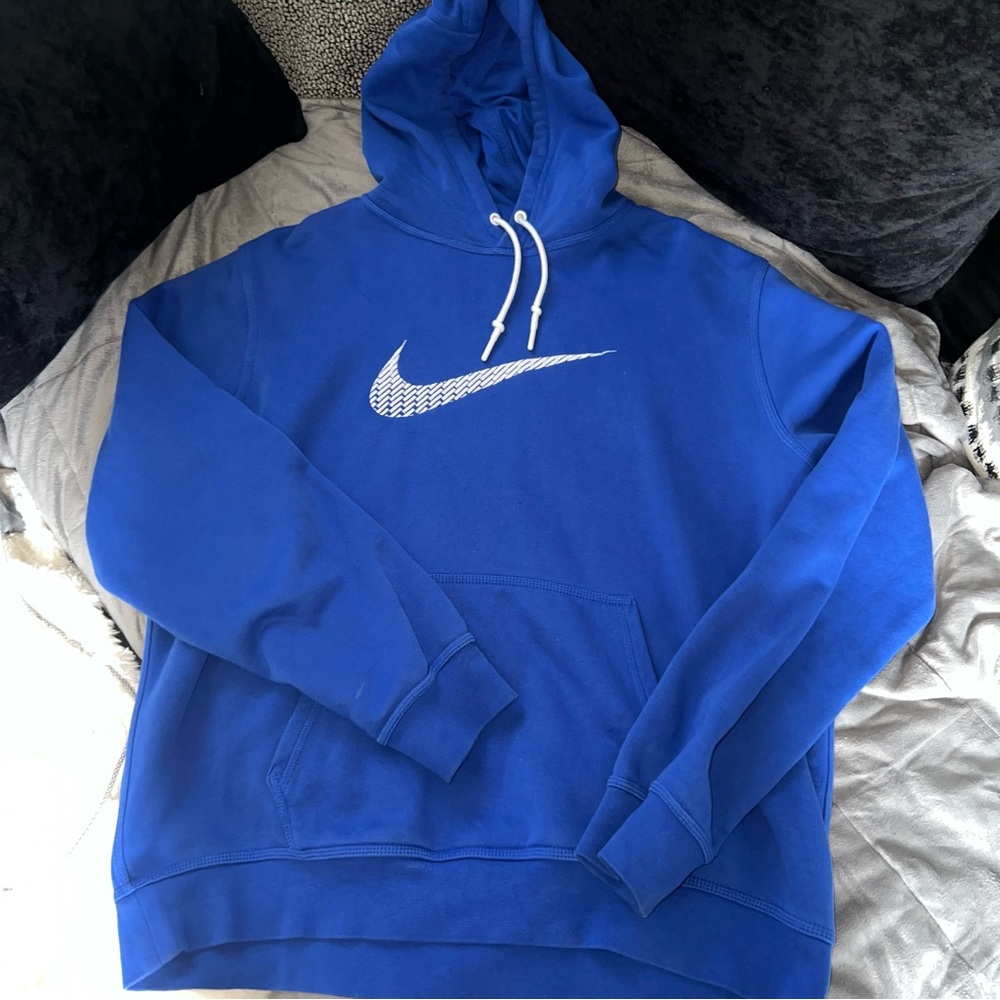 Nike embroidered swoosh hooded sweatshirt